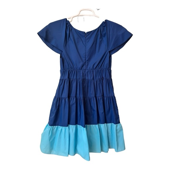 STAUD CORSICA BLUE TIERED SIZE SMALL MINI DRESS - Picture 5 of 5